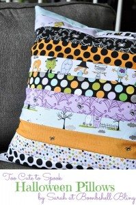 Too Cute to Spook Pillows by Bombshell Bling