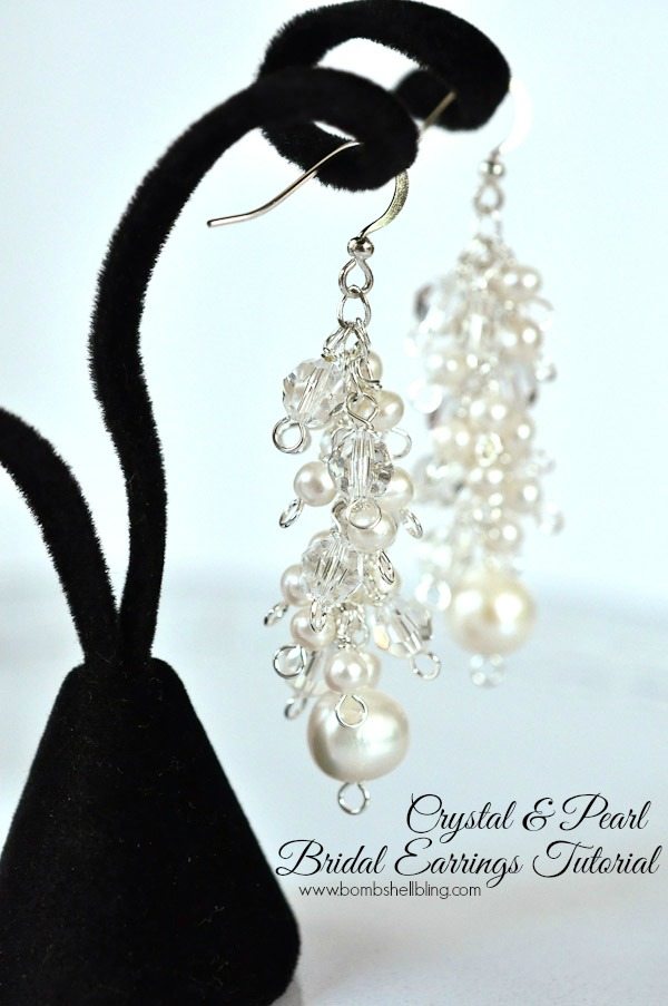 These are PERFECT wedding earrings!! If I were getting married so I would so make them!
