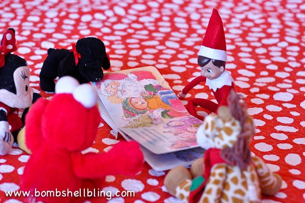 Simple and silly Elf on the Shelf ideas using toys. Kids love to see the mischief elves get into. Just wait until you see the look on their faces when they see the elves are messing with their stuff! I love these simple ideas!