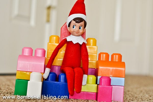 Simple and silly Elf on the Shelf ideas using toys. Kids love to see the mischief elves get into. Just wait until you see the look on their faces when they see the elves are messing with their stuff! I love these simple ideas!