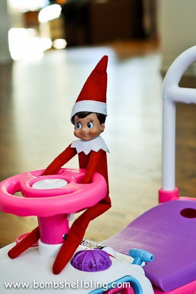 Simple and silly Elf on the Shelf ideas using toys. Kids love to see the mischief elves get into. Just wait until you see the look on their faces when they see the elves are messing with their stuff! I love these simple ideas!