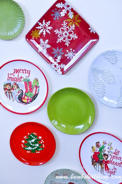 Christmas Plate Wall
