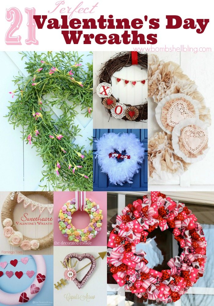 21 Perfect Valentine’s Day Wreath Tutorials