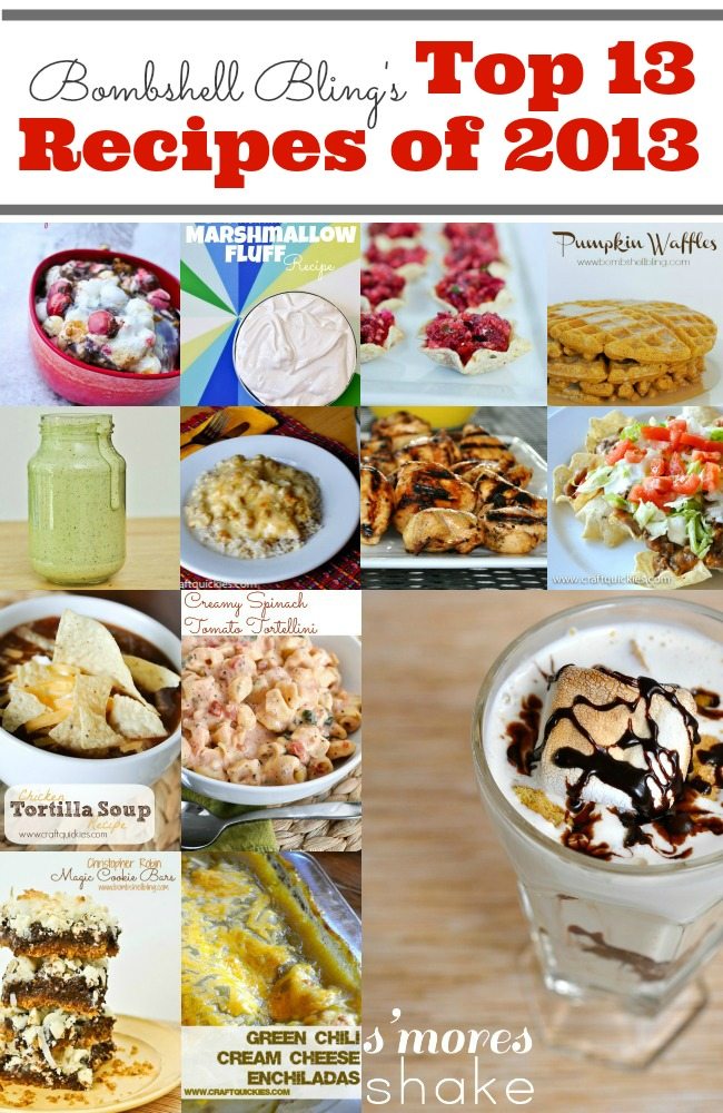 Top 13 Recipes of 2013 from Bombshell Bling