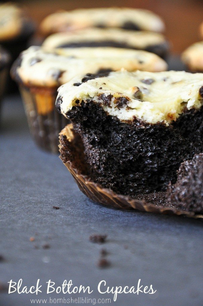 Black Bottom Cupcakes by Bombshell Bling