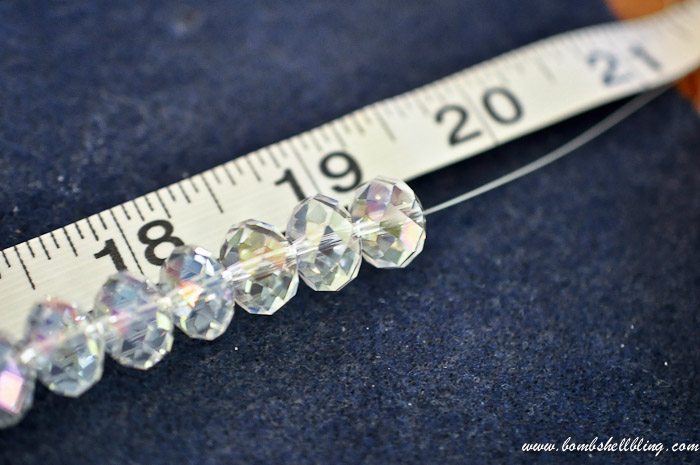 crystal and pearl necklace second strand