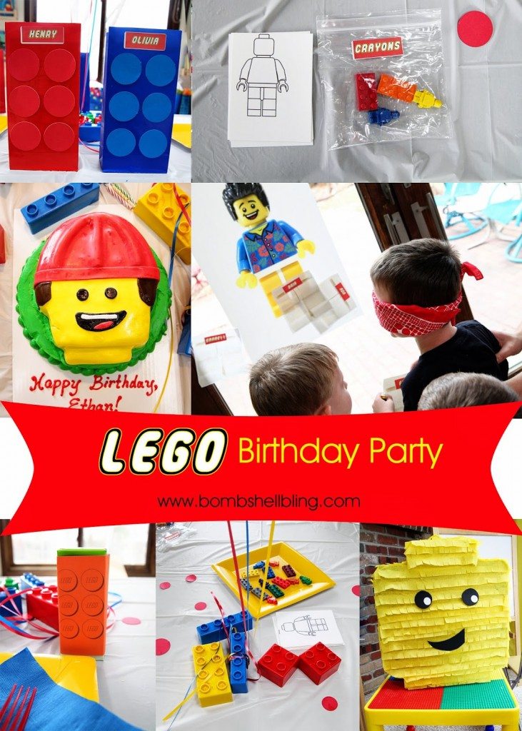 Lego Birthday Party -- SOO cute! I love all of the ideas for decorations, activities, and even food!