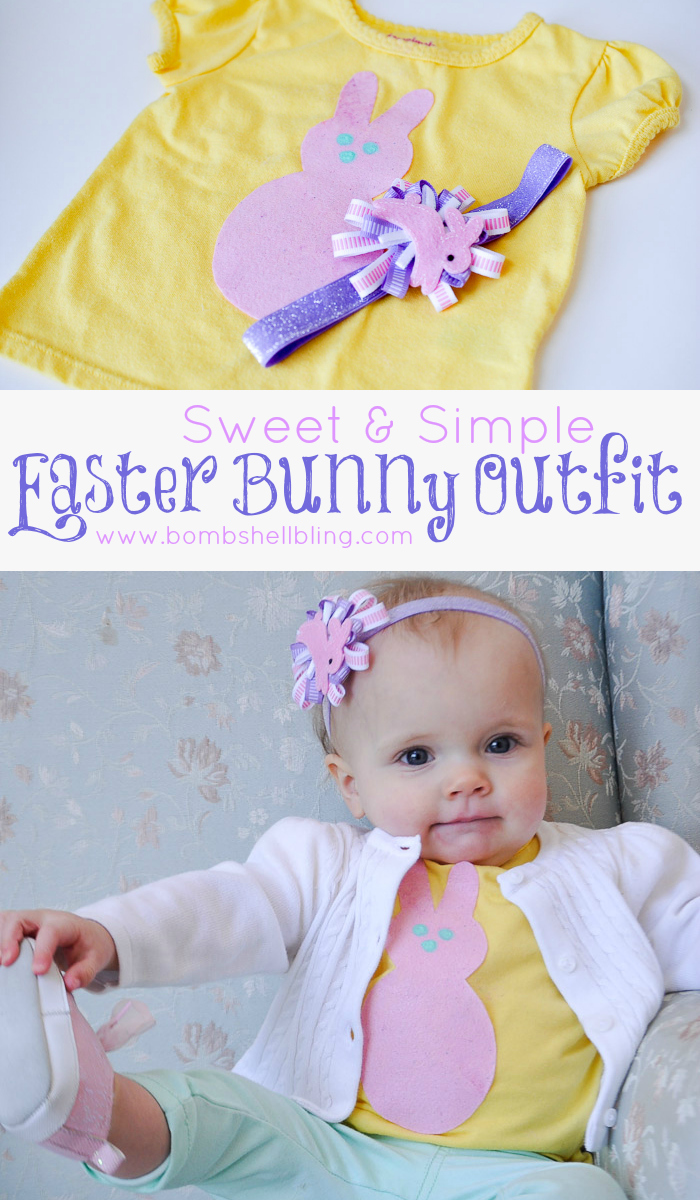 I love this sweet outfit for Easter! So easy to make!