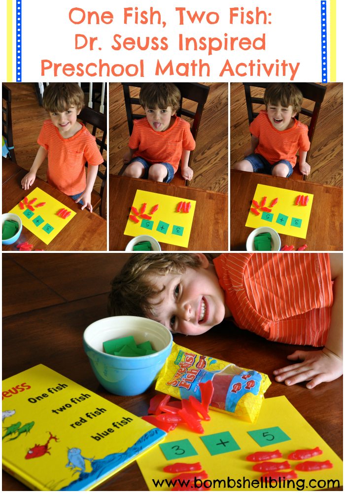 Dr Seuss Inspired Preschool Math Activity