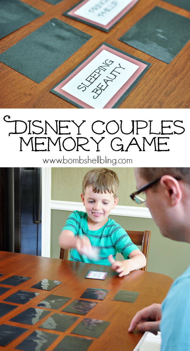 Disney Couples Memory Game
