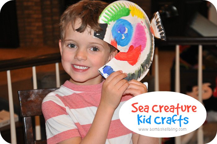 Summer Camp Sea Creature Kid Crafts
