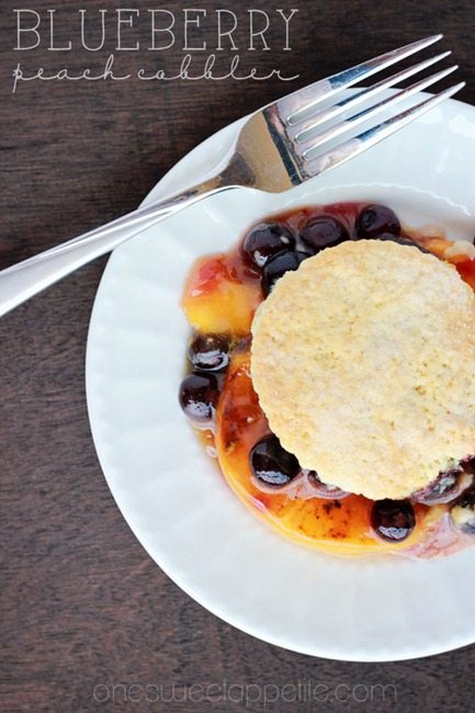 Blueberry Peach Cobbler