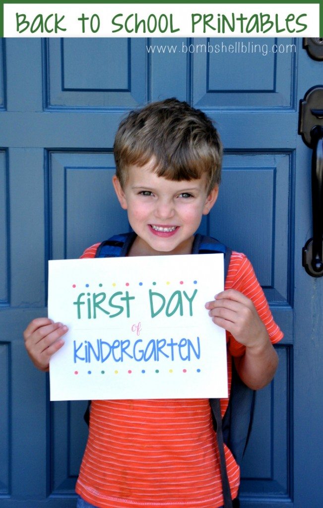 FREE Back to School Printables
