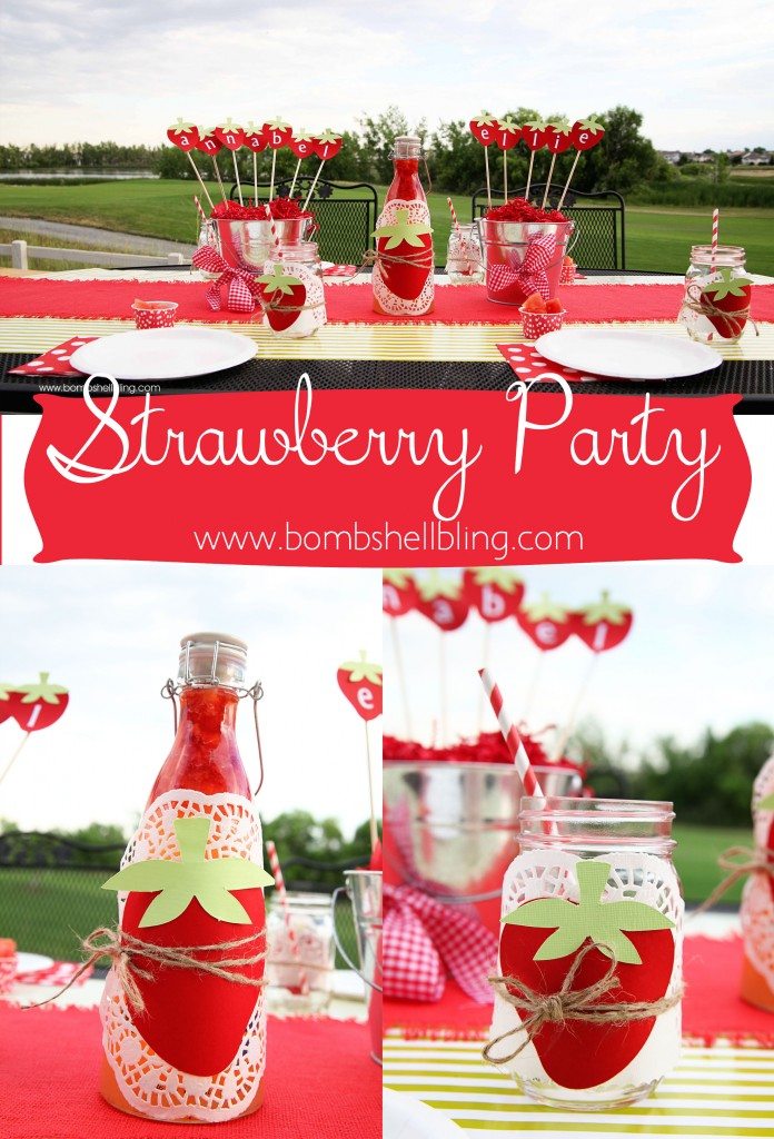 Strawberry Themed Birthday Party
