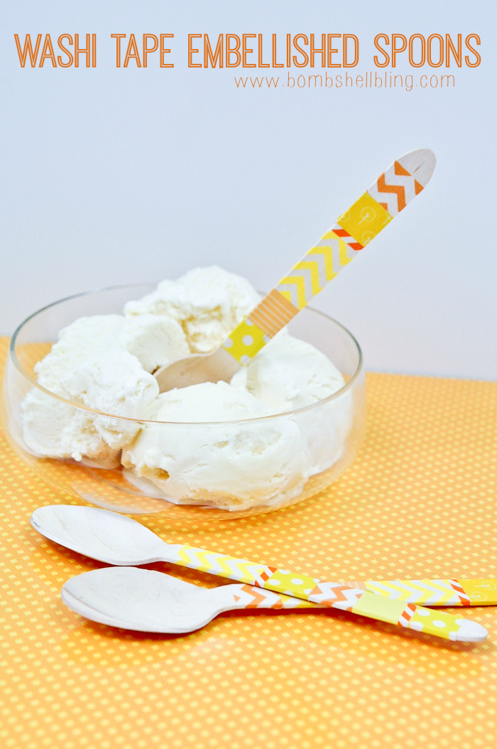 Washi Tape Embellished Spoons