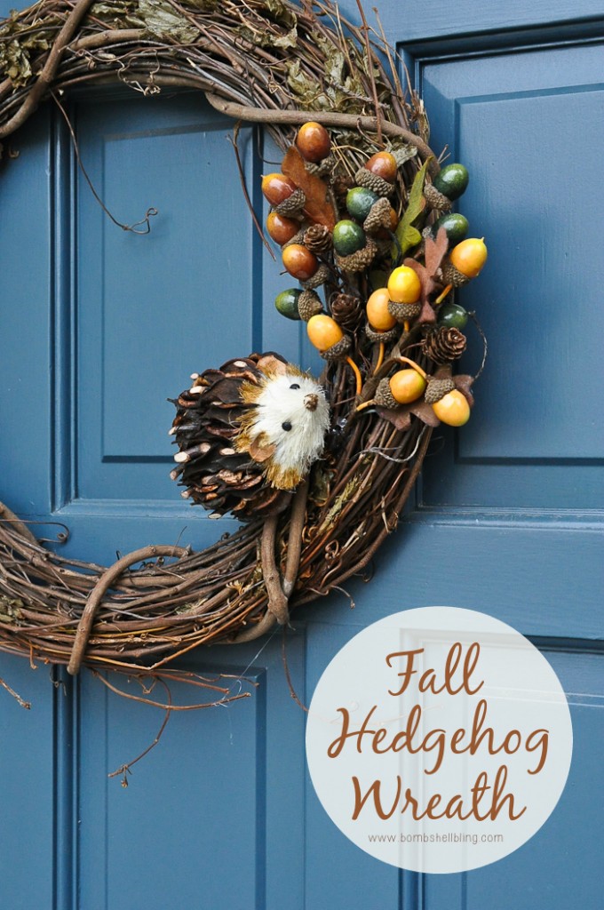 Fall Hedgehog Wreath