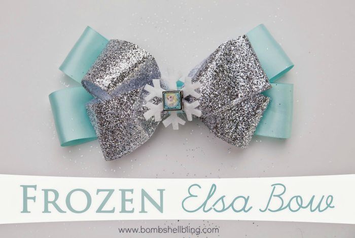 No Sew Hair Bow Tutorial | Disney Themed Elsa Hair Bow
