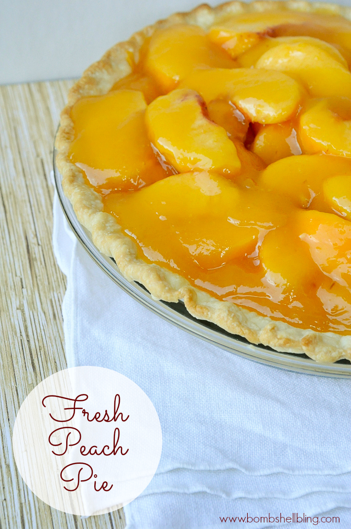 This fresh peach pie is simple to make and DELICIOUS!!!