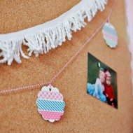 Washi Tape Flower Garland