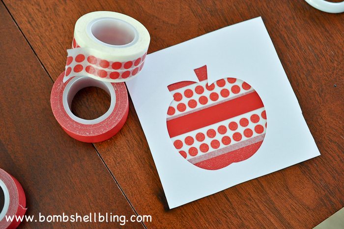 Washi Tape Apple Art-5