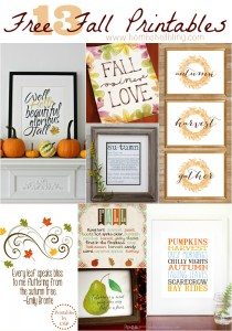 13 Free Fall Printables