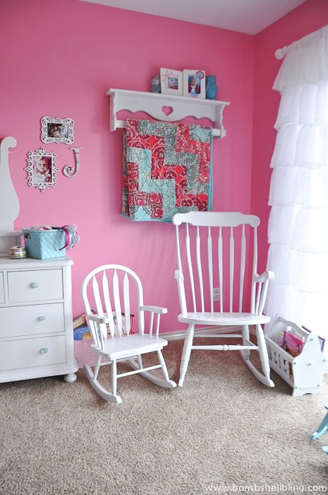I adore this sweet nursery for a baby girl!