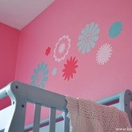 Flower Wall Stencils for a Sweet Nursery