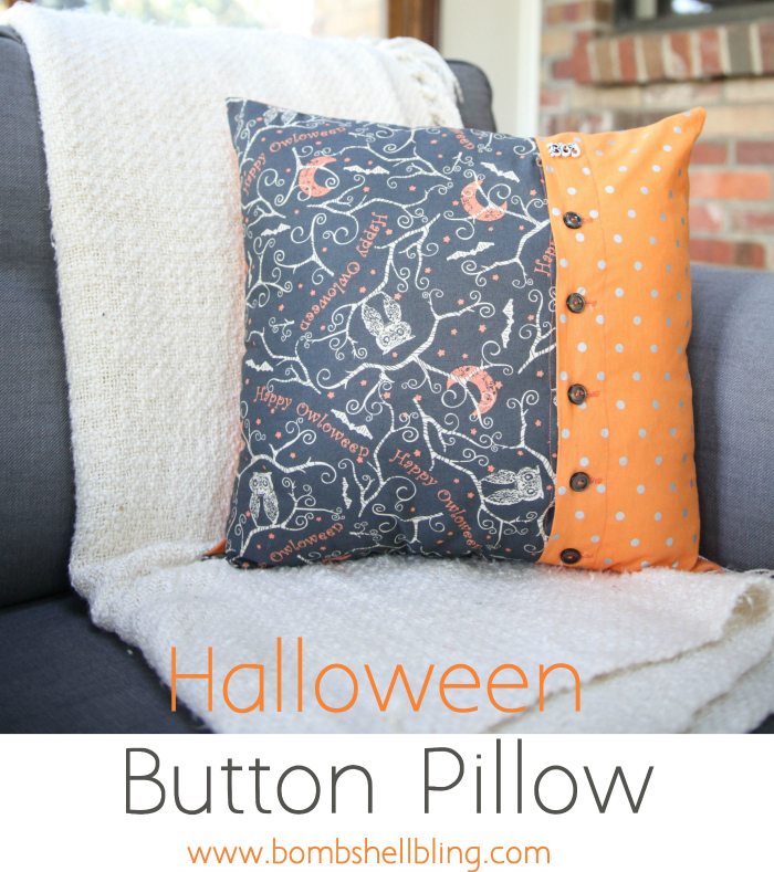 Halloween Button Pillow Tutorial
