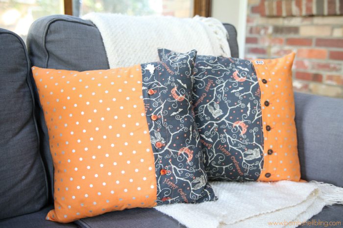 Halloween Button Pillows