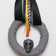 Halloween Skull Wreath