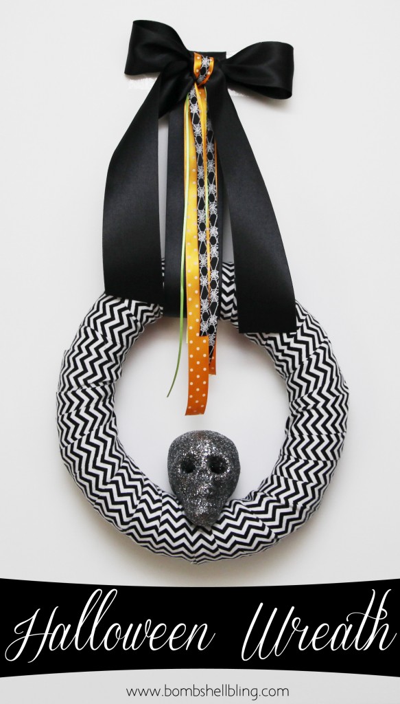 Halloween Skull Wreath Tutorial