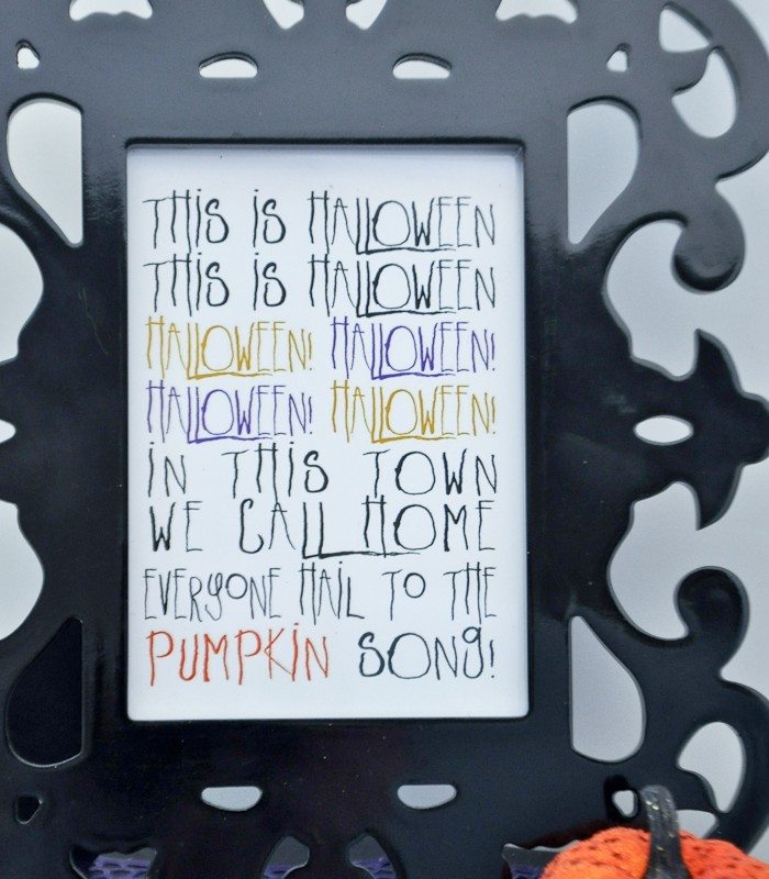Halloween printables Nightmare Before Christmas saying