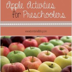 Apple Activities for Preschoolers