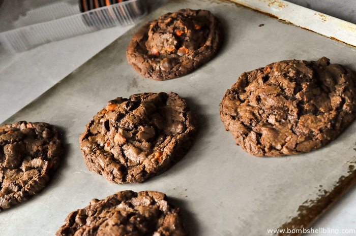WHOA MAMA!!! Halloween Oreo Stuffed Double Chocolate Cookies!!!!!