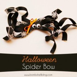 Halloween Spider Bow