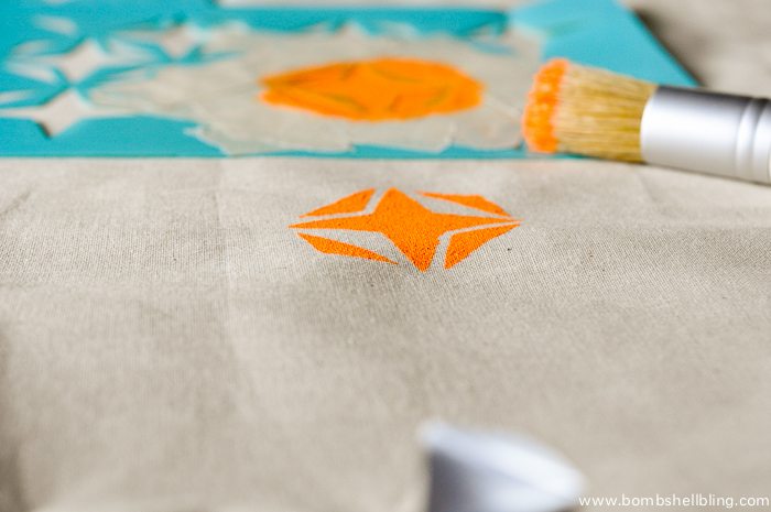 Trick or Treat Stenciled Tote Bag-3