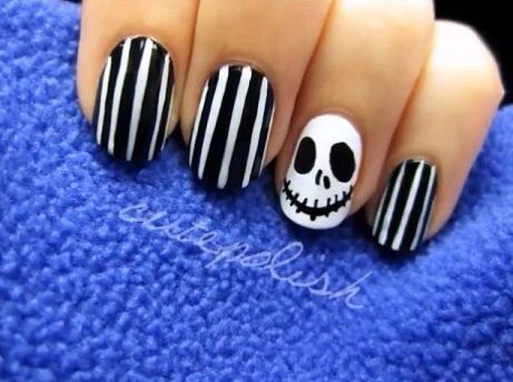 halloween-Nail-Art-Jack-Skellington