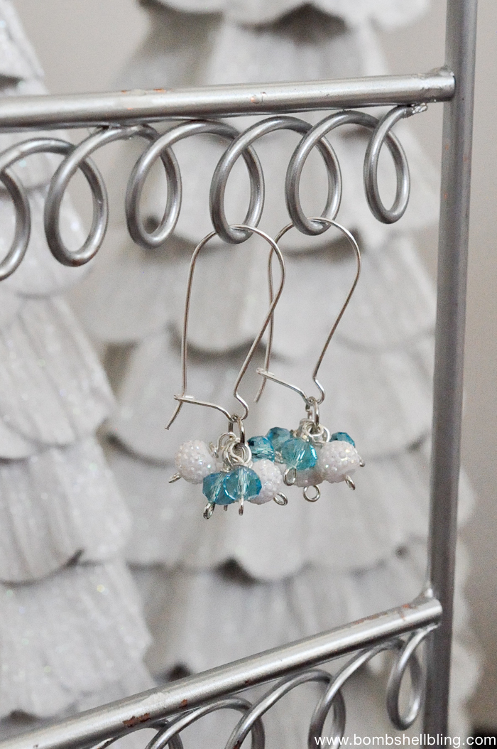 Frozen Inspired Dangle Cluster Earring Tutorial-1