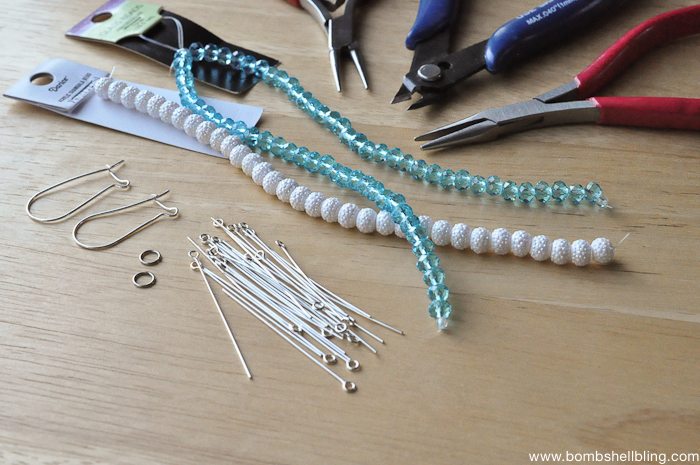 Frozen Inspired Dangle Cluster Earrings-1