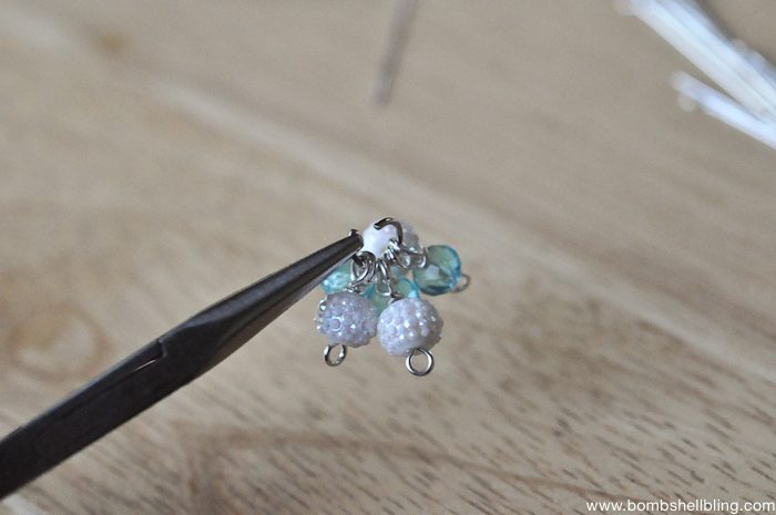 Frozen Inspired Dangle Cluster Earrings-7