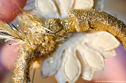 Gold Wreath Ornament Tutorial-7