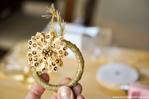 Gold Wreath Ornament Tutorial-8