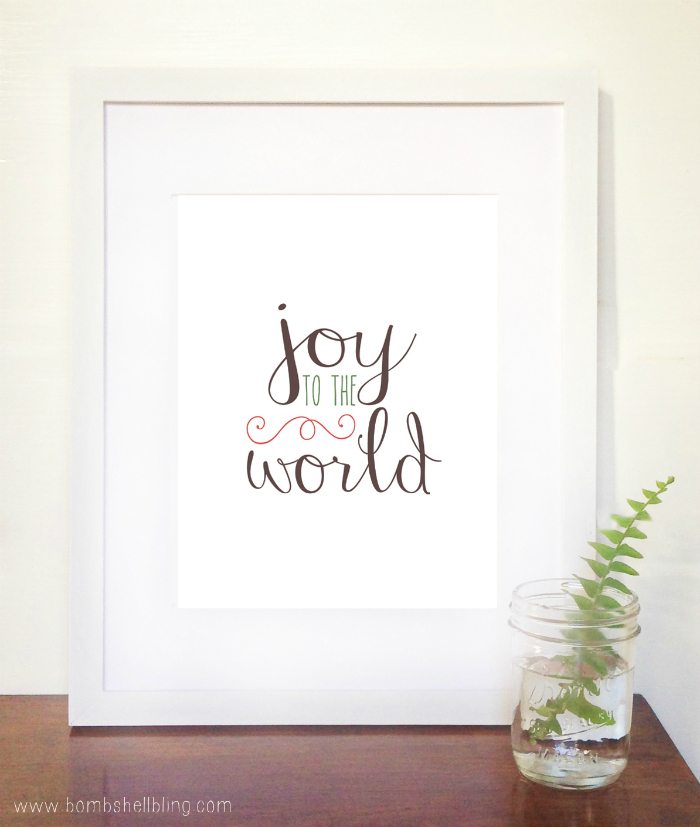 FREE Joy to the World Printable