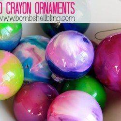 Melted Crayon Ornaments