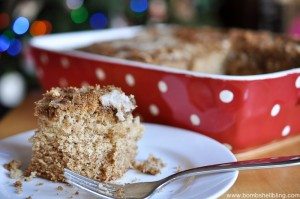 The best overnight coffee cake EVER!! Perfect for Christmas morning or birthdays!