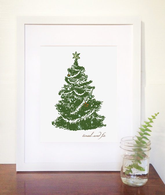 tinsel and fir
