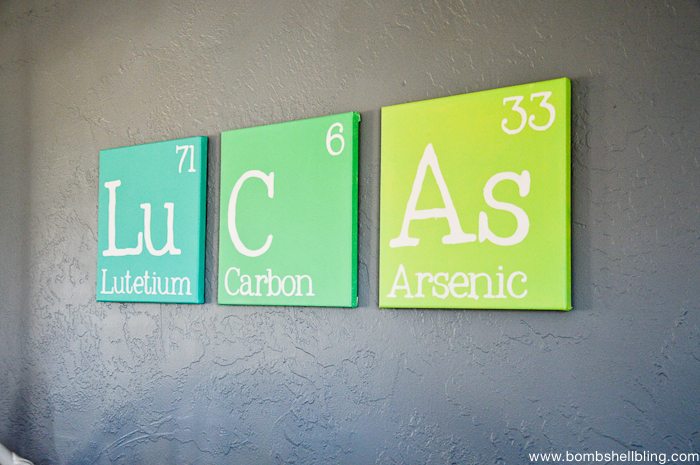 This periodic table name art is too fun!