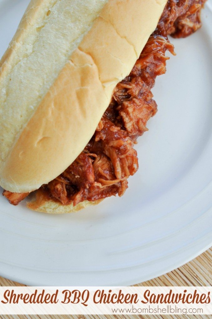 These barbeque chicken sandwiches are SOO good - plus they are made in the crockpot and an awesome freezer meal!