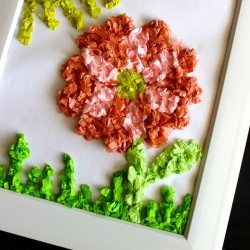 Spring Tissue Paper Kid Craft