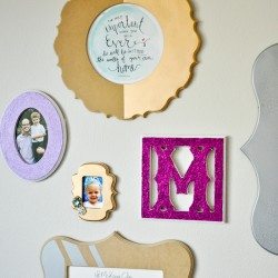Girly Glam Gallery Wall